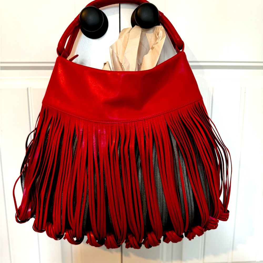 Red Katherine Kwei New York NEW Handbag Purse Tote